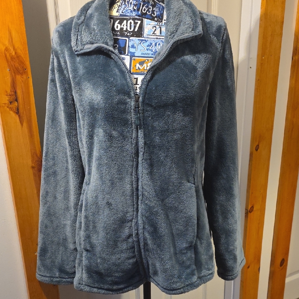 Cozy Women's Blue Teddy Jacket
